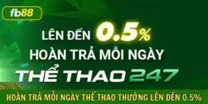 hoàn trả mỗi ngày thể thao