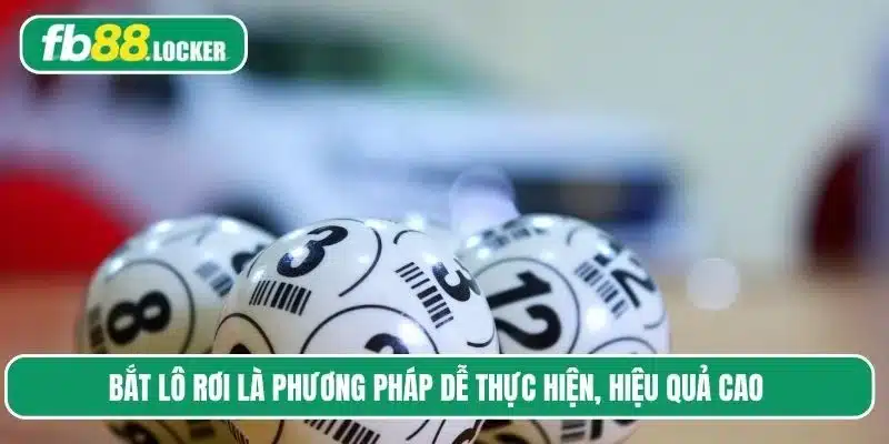 Bắt lô rơi là phương pháp dễ thực hiện, mang lại hiệu quả cao 